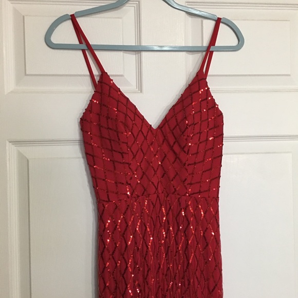 ✨SALE ✨ May Queen Couture Sequin Pattern Dress - Picture 7 of 15